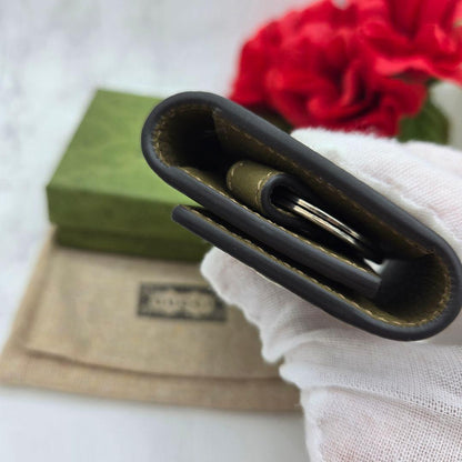 Gucci Key Case 6 GG Marmont Khaki Key Holder — view 8