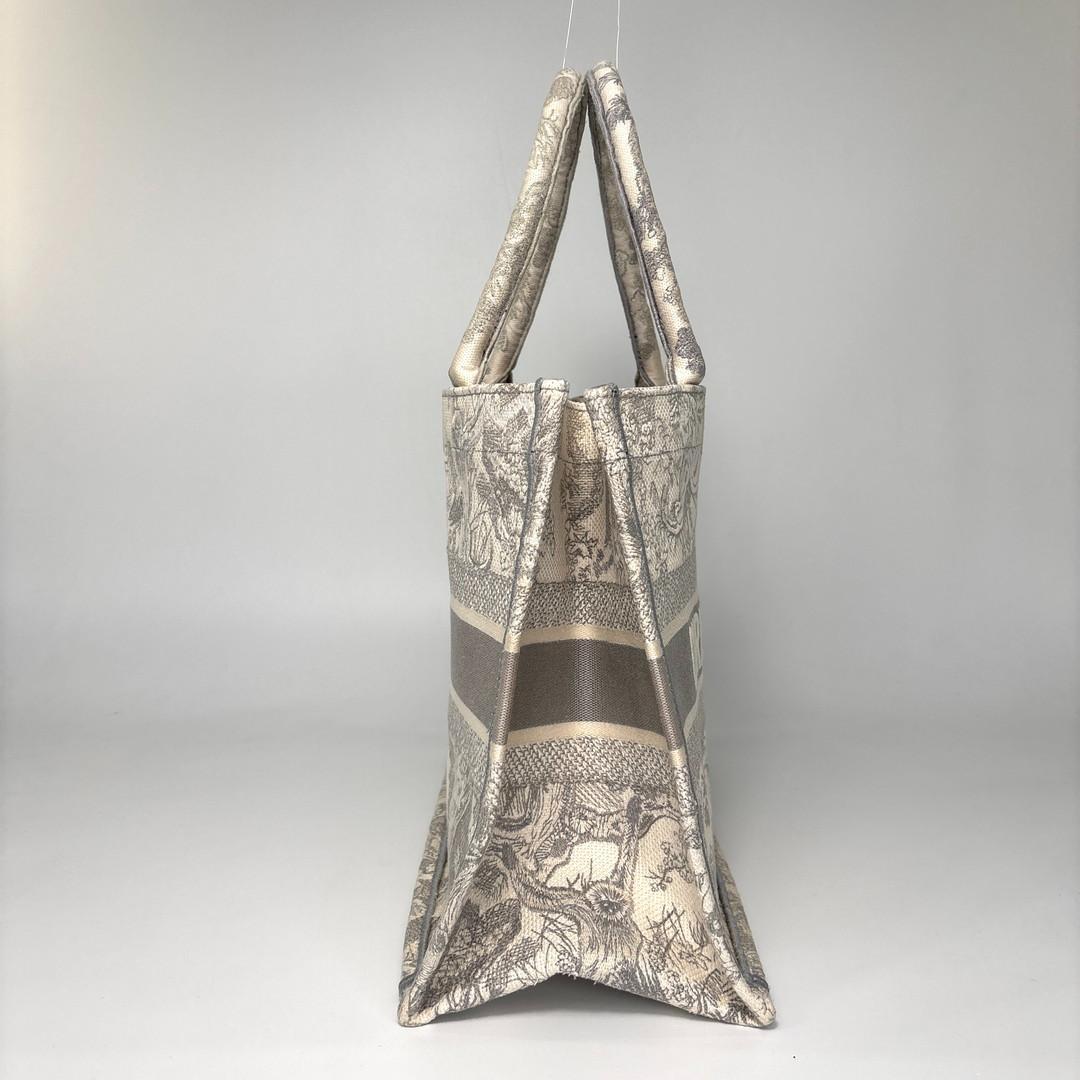 Dior Super Book Tote Bag Medium Toile de Jouy — view 4