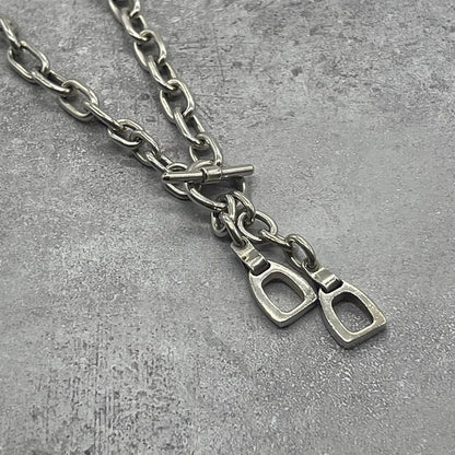 Gucci Oba Roulis Chain Necklace Horsebit