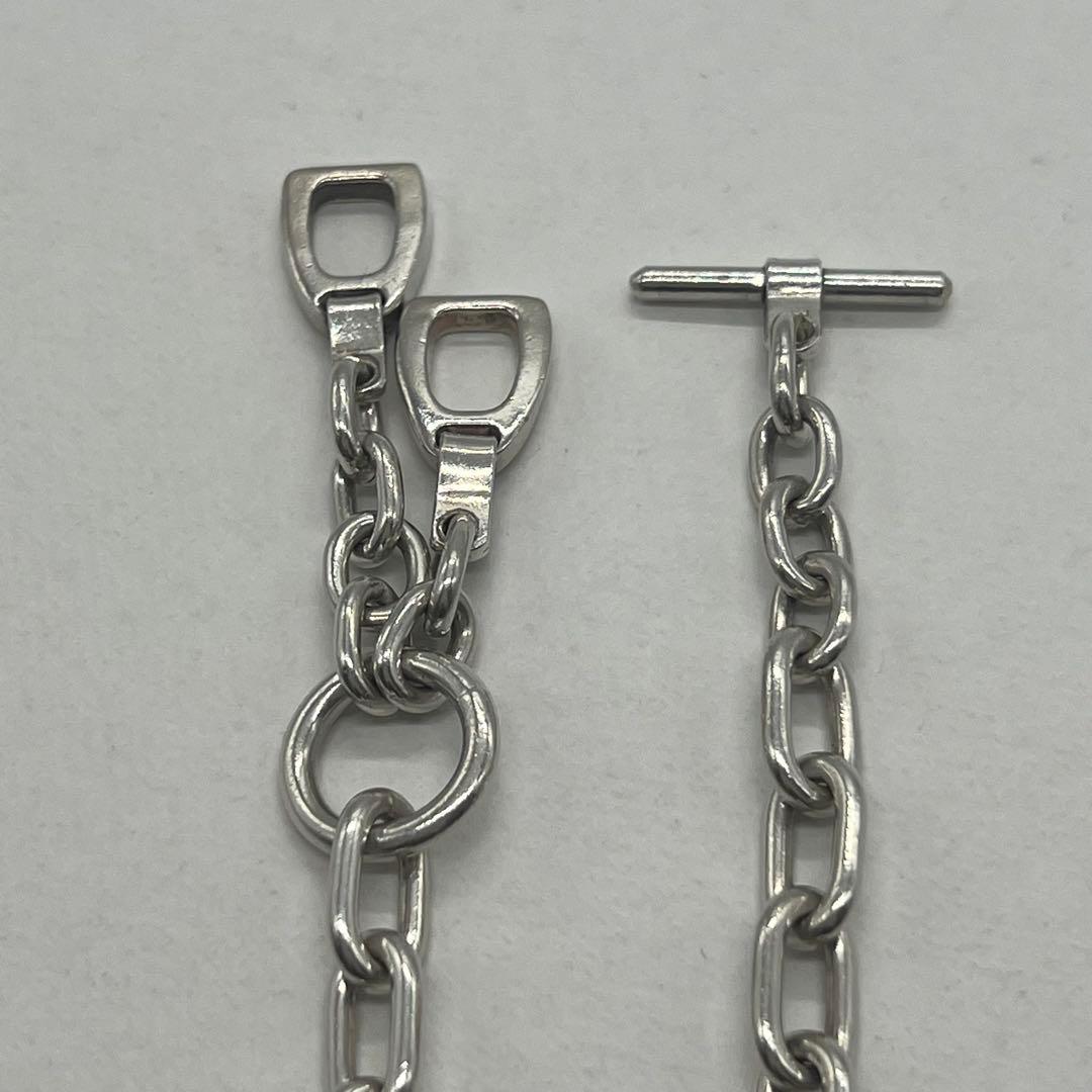 Gucci Oba Roulis Chain Necklace Horsebit — view 3