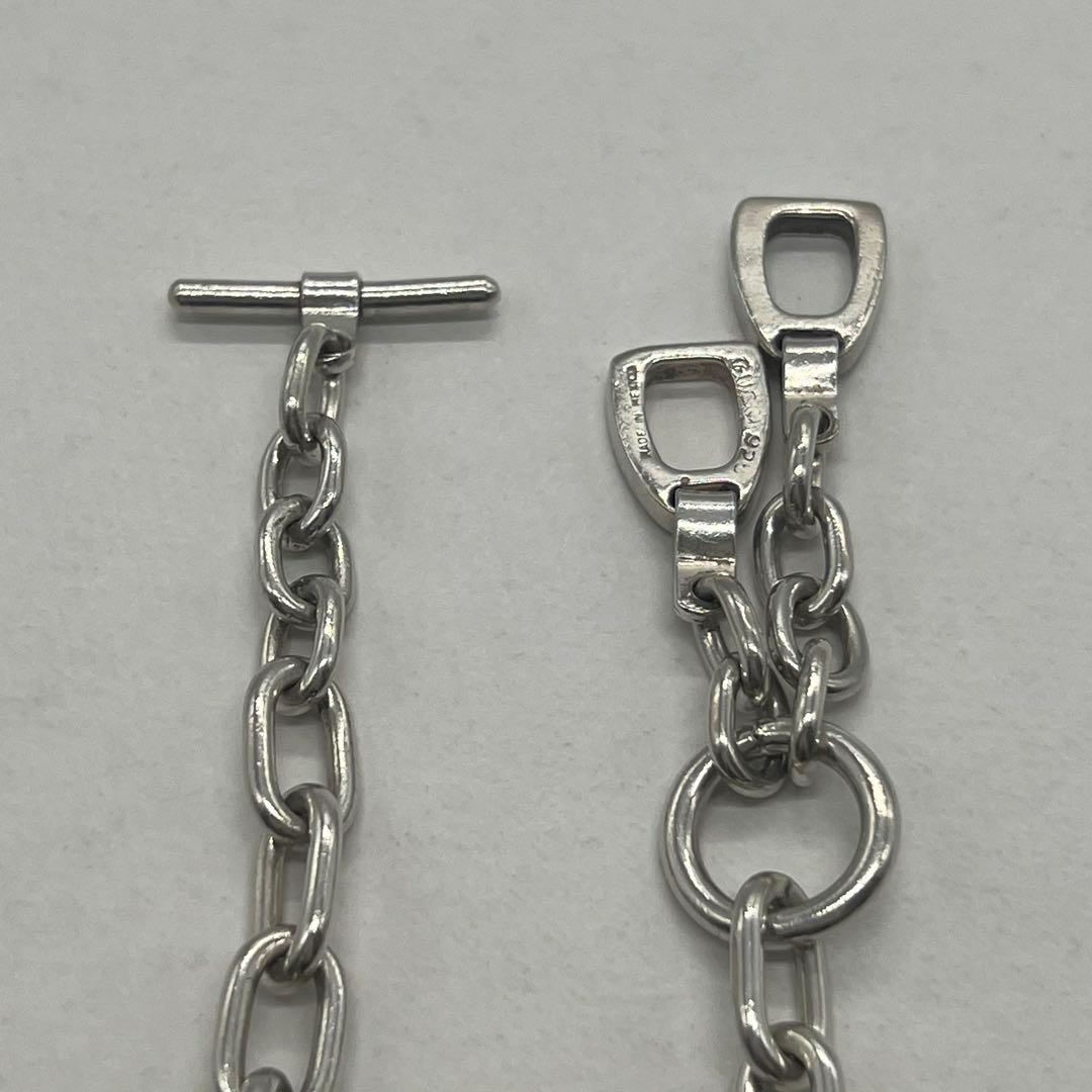 Gucci Oba Roulis Chain Necklace Horsebit — view 4