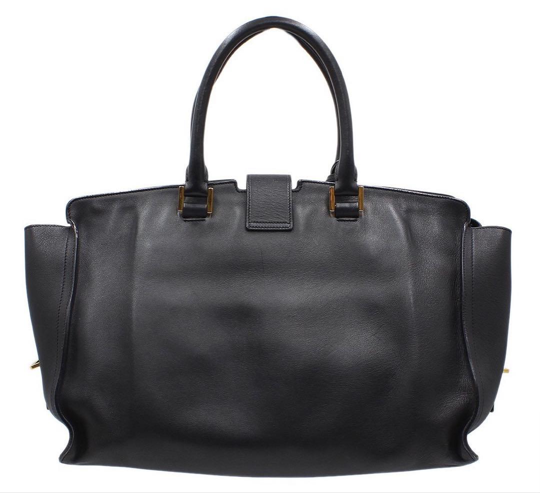Saint Laurent Cabas Tote Leather Handbag — view 2