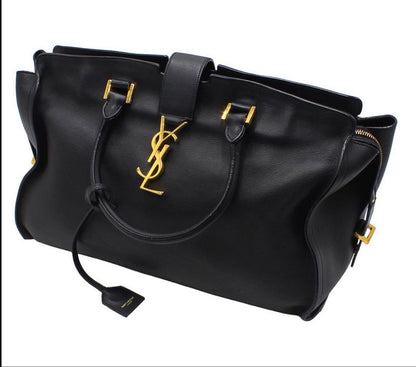 Saint Laurent Cabas Tote Leather Handbag — view 4