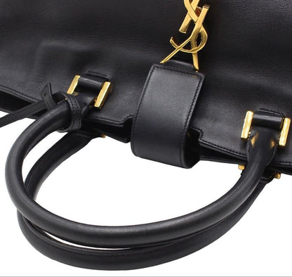 Saint Laurent Cabas Tote Leather Handbag — view 5