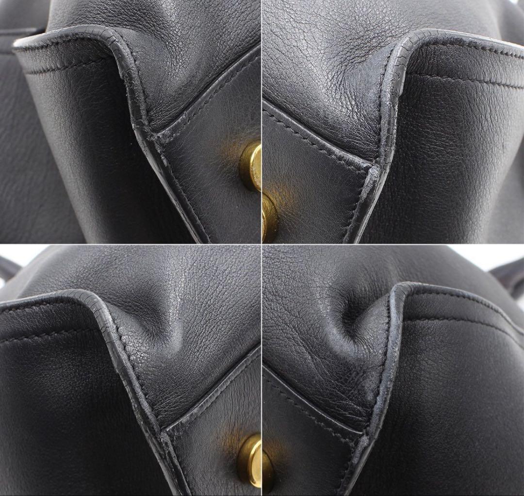 Saint Laurent Cabas Tote Leather Handbag — view 7