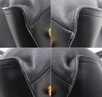 Saint Laurent Cabas Tote Leather Handbag — view 7