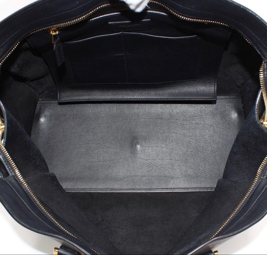 Saint Laurent Cabas Tote Leather Handbag — view 8