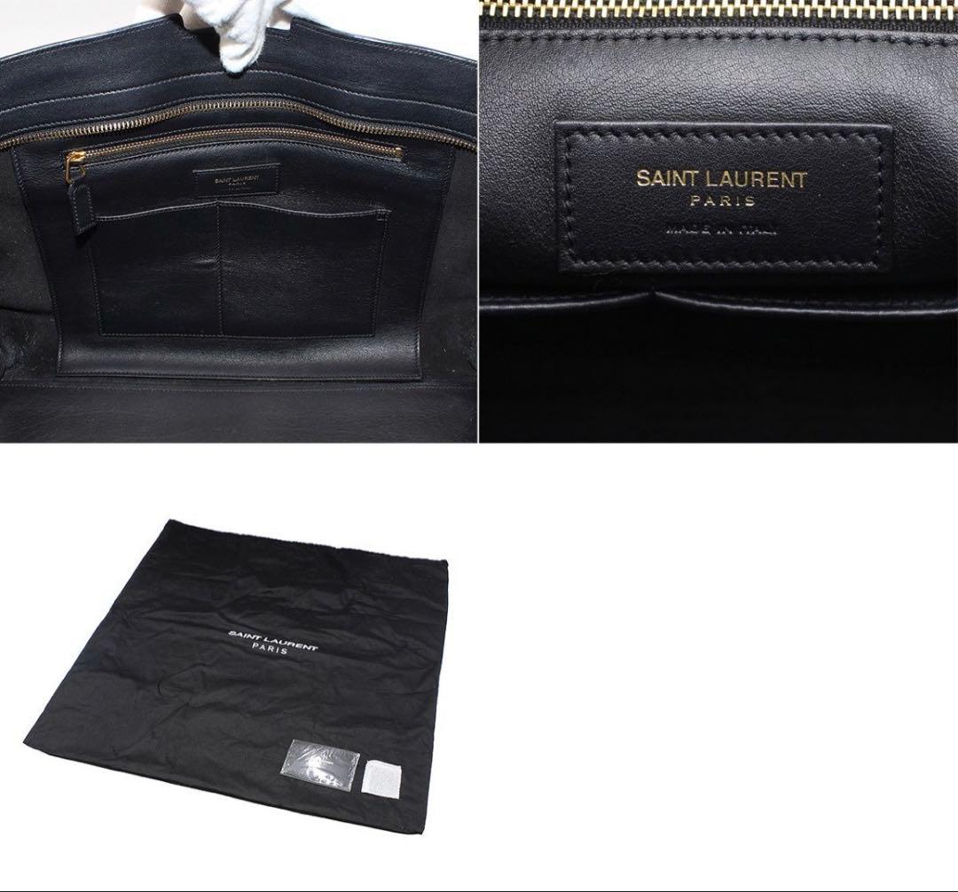 Saint Laurent Cabas Tote Leather Handbag — view 9