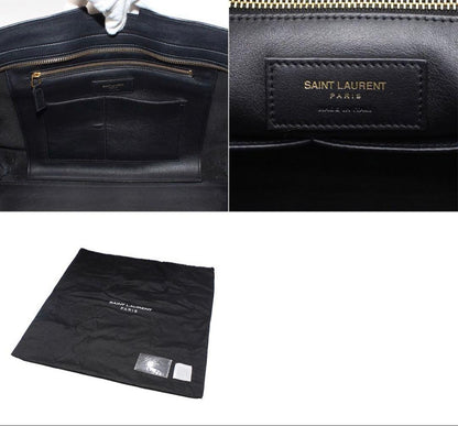 Saint Laurent Cabas Tote Leather Handbag — view 9