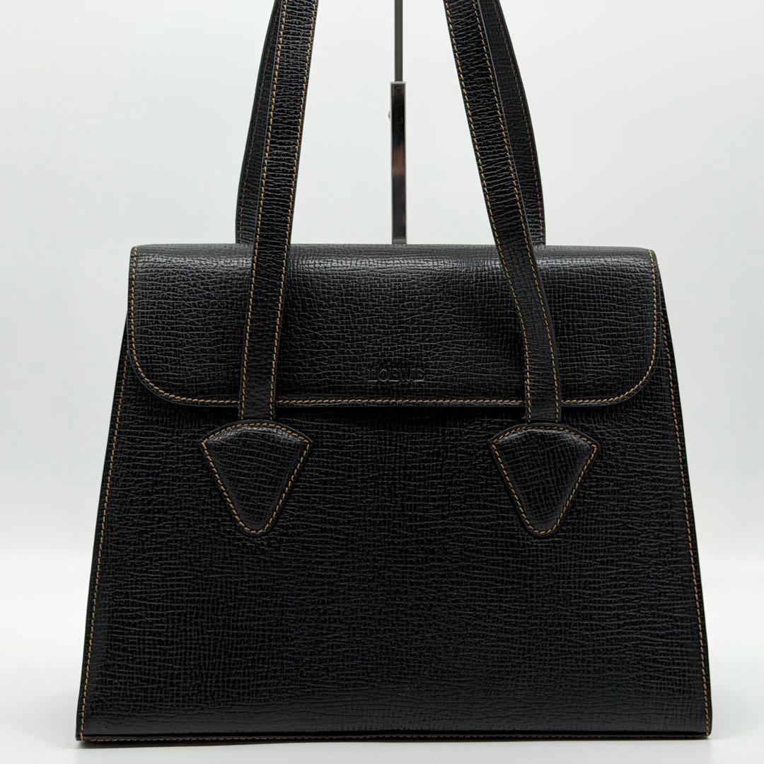 Loewe Vintage Leather Tote Barcelona Shoulder Bag — view 2