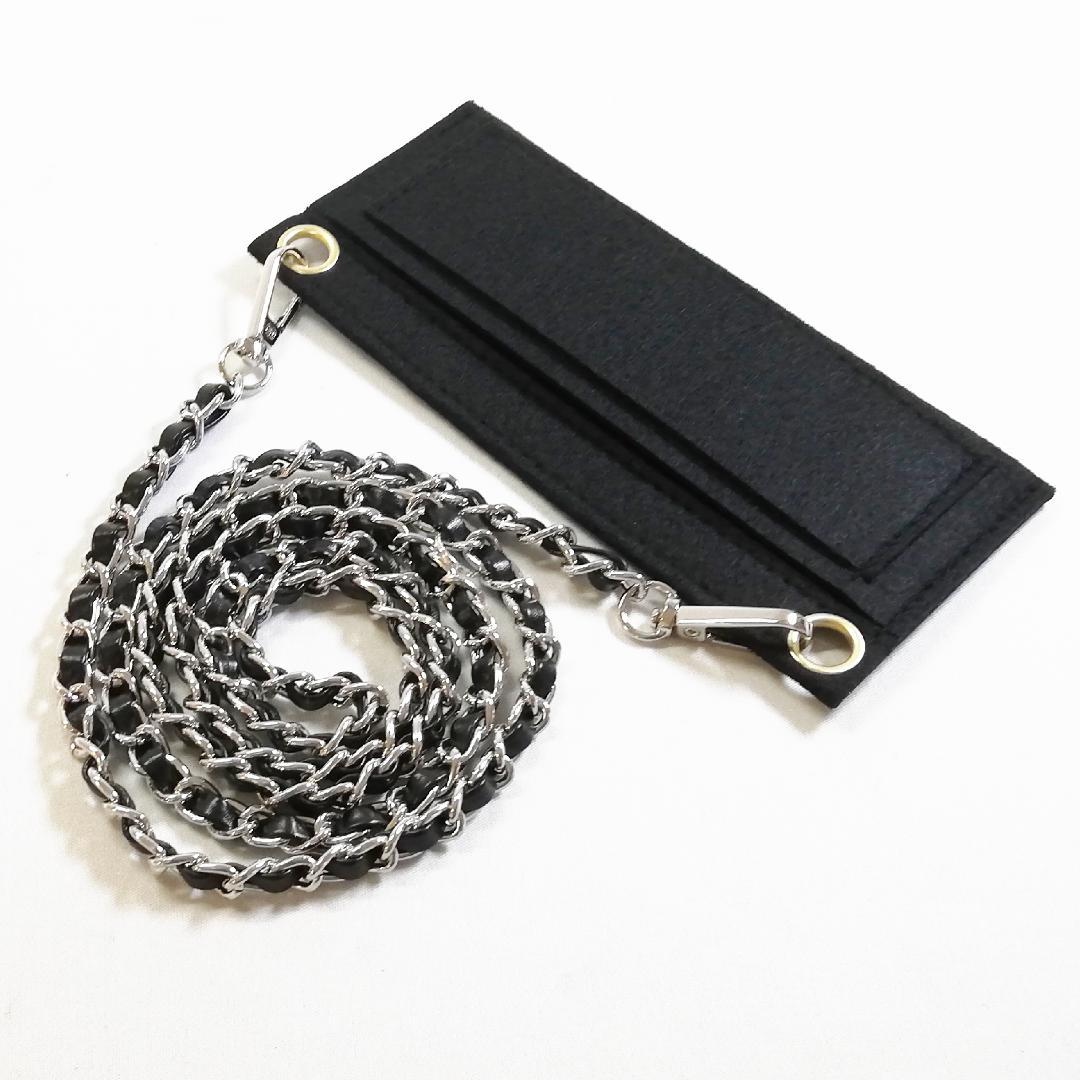 Chanel Camellia Wallet Black Chain Shoulder Bag — view 6