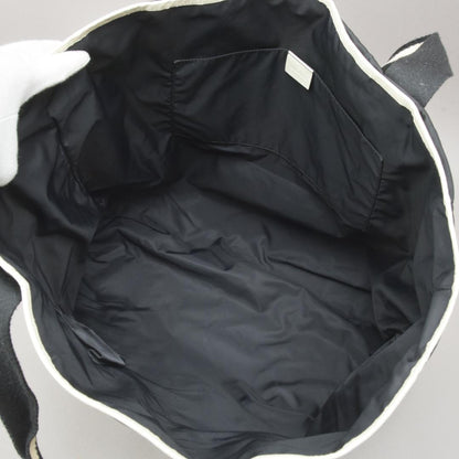 Gucci Crest Tote Bag Nylon Black White — view 7