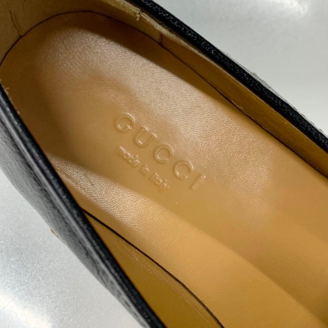 Gucci Horsebit Star Bee Embroidery Leather Loafers Black