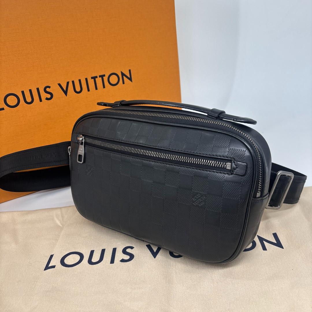 Louis Vuitton Super Damier Infini Ambler Black Belt — view 2