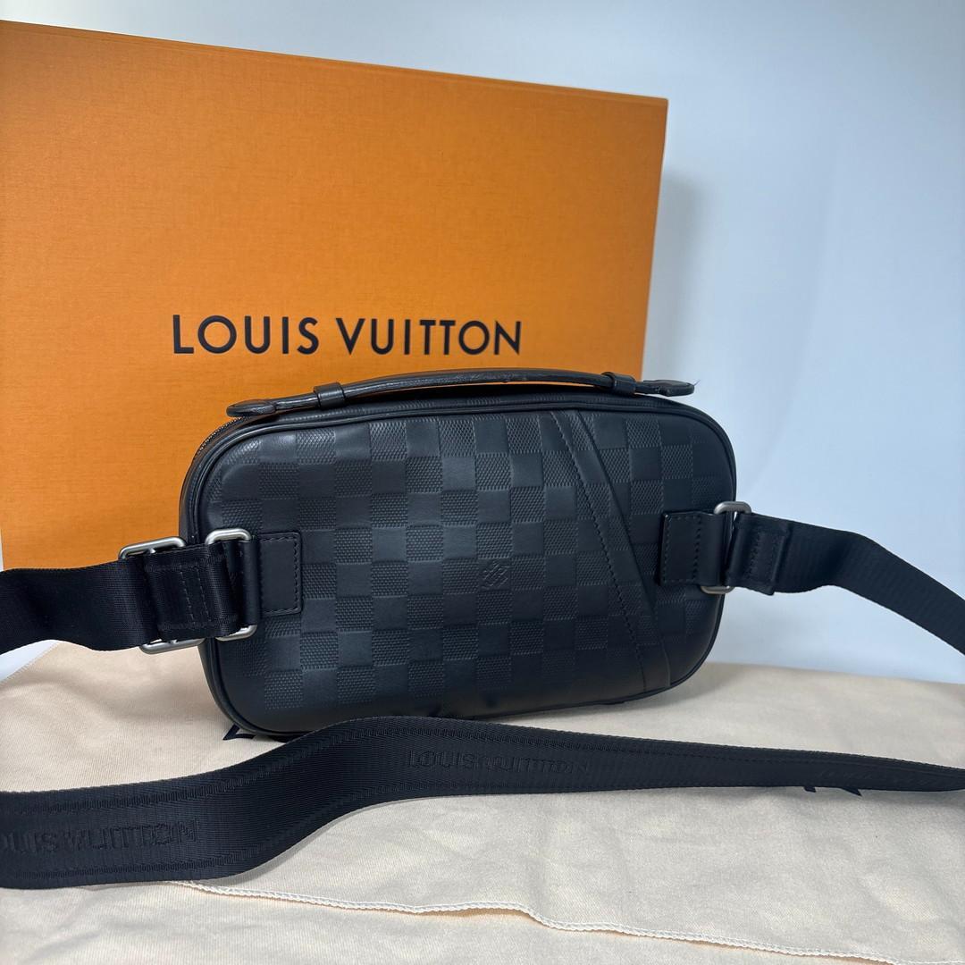 Louis Vuitton Super Damier Infini Ambler Black Belt — view 5