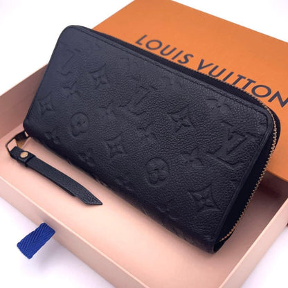 Louis Vuitton Monogram Empreinte Zippy Wallet Noir