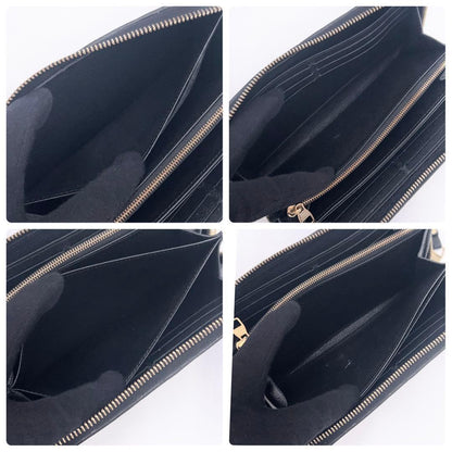 Louis Vuitton Monogram Empreinte Zippy Wallet Noir — view 4