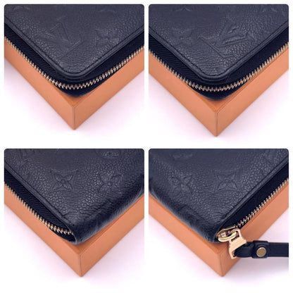 Louis Vuitton Monogram Empreinte Zippy Wallet Noir — view 7
