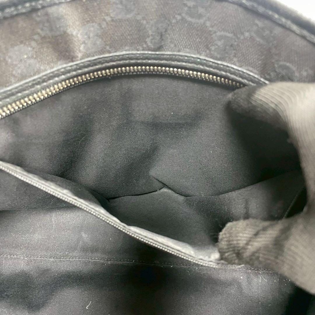 Gucci GG Tote Hand Black Logo Leather — view 6