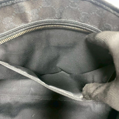 Gucci GG Tote Hand Black Logo Leather — view 6