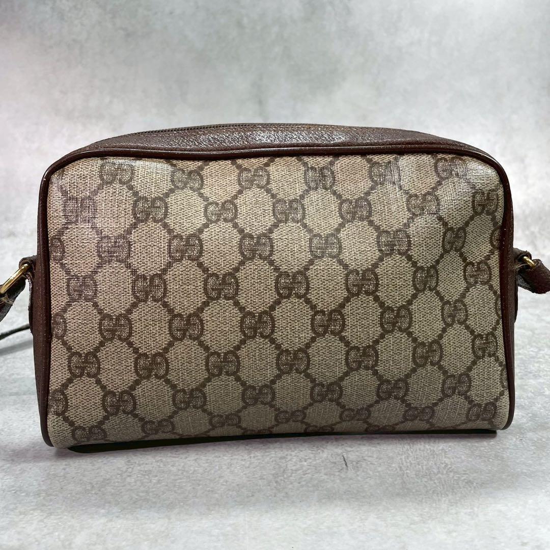 Gucci GG Sherry Line Shoulder Bag Brown Leather — view 3