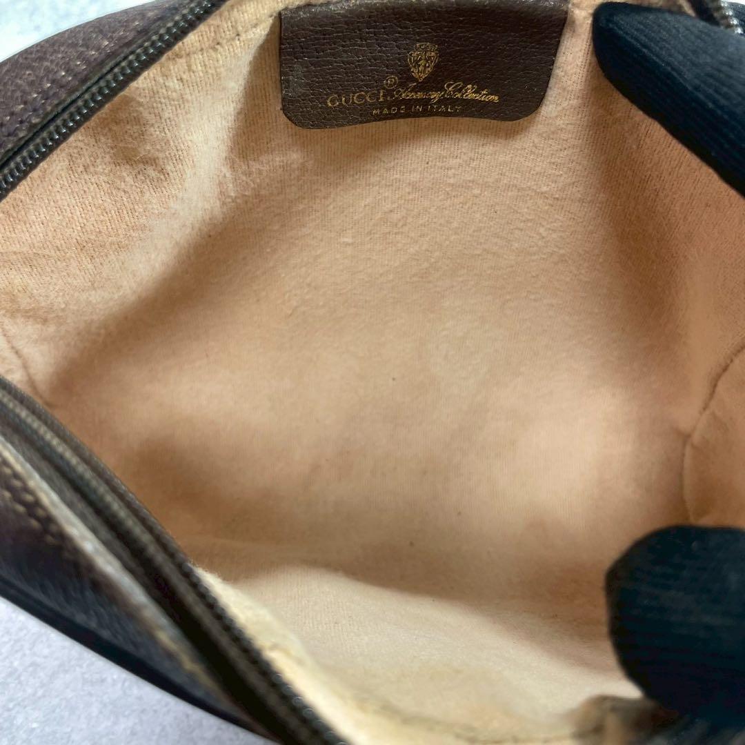 Gucci GG Sherry Line Shoulder Bag Brown Leather — view 6