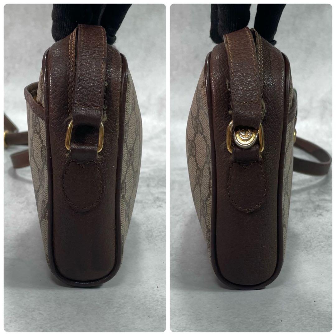 Gucci GG Sherry Line Shoulder Bag Brown Leather — view 7