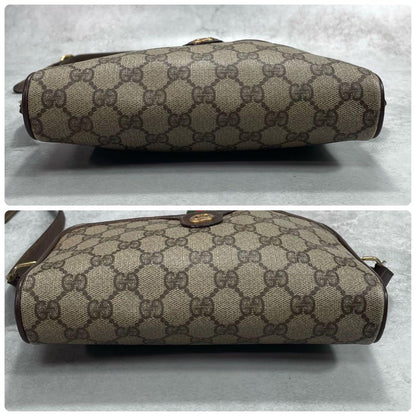 Gucci GG Sherry Line Shoulder Bag Brown Leather — view 8