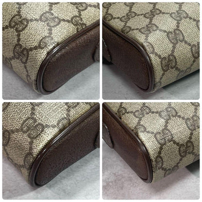 Gucci GG Sherry Line Shoulder Bag Brown Leather — view 9