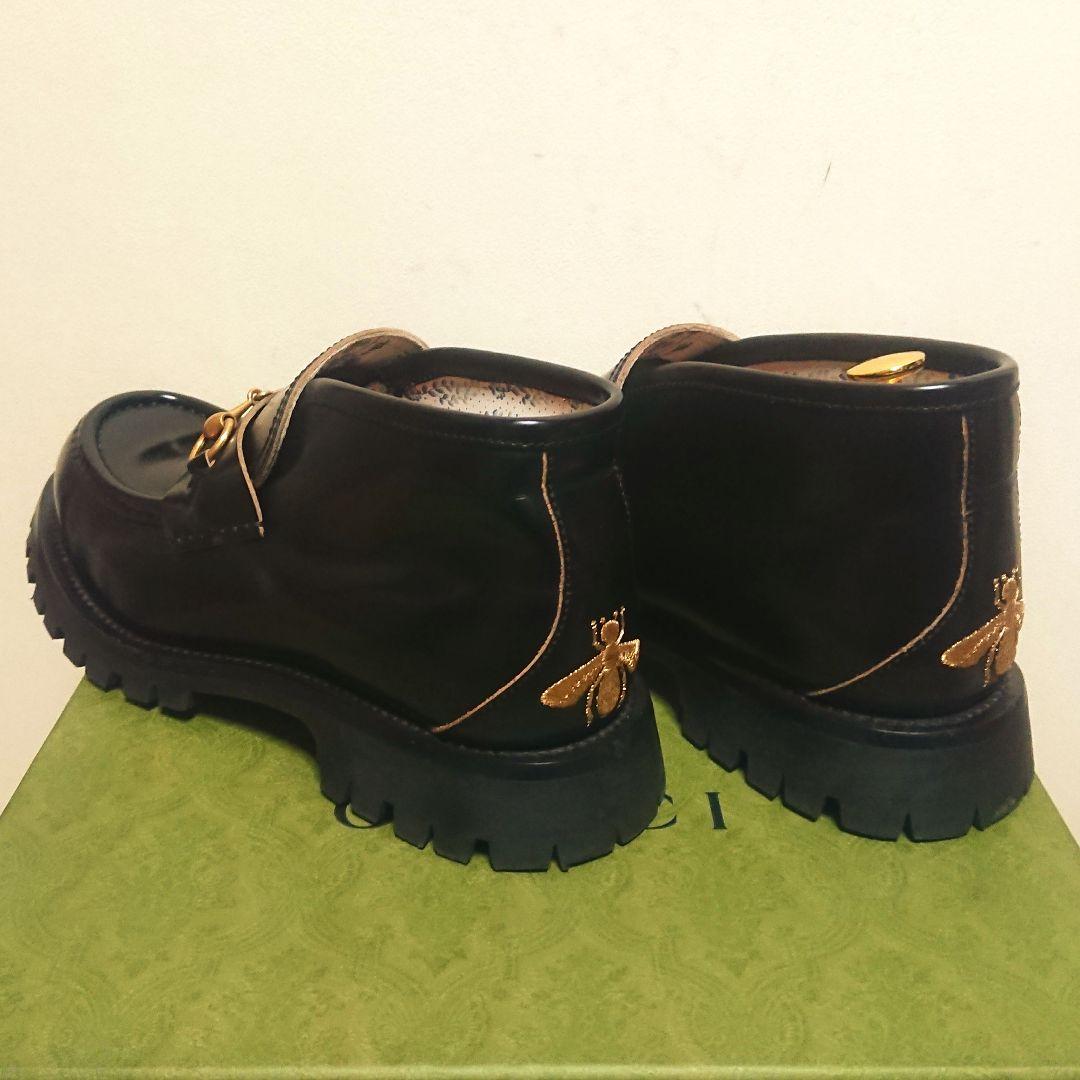 Gucci Horsebit Loafer Boots Lug Sole Black 8