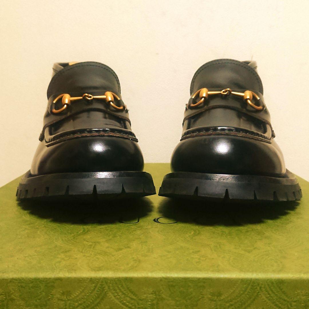 Gucci Horsebit Loafer Boots Lug Sole Black 8