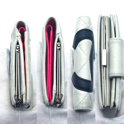 Chanel Wallet Cambon Line Bifold Kiss Lock WH — view 7