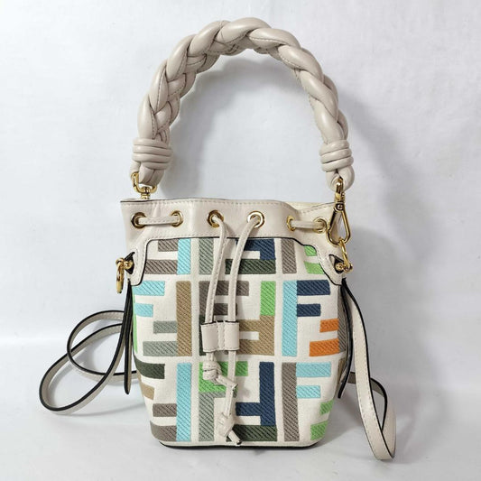 Fendi Montresor Zucca Pattern 2-Way Bucket Bag