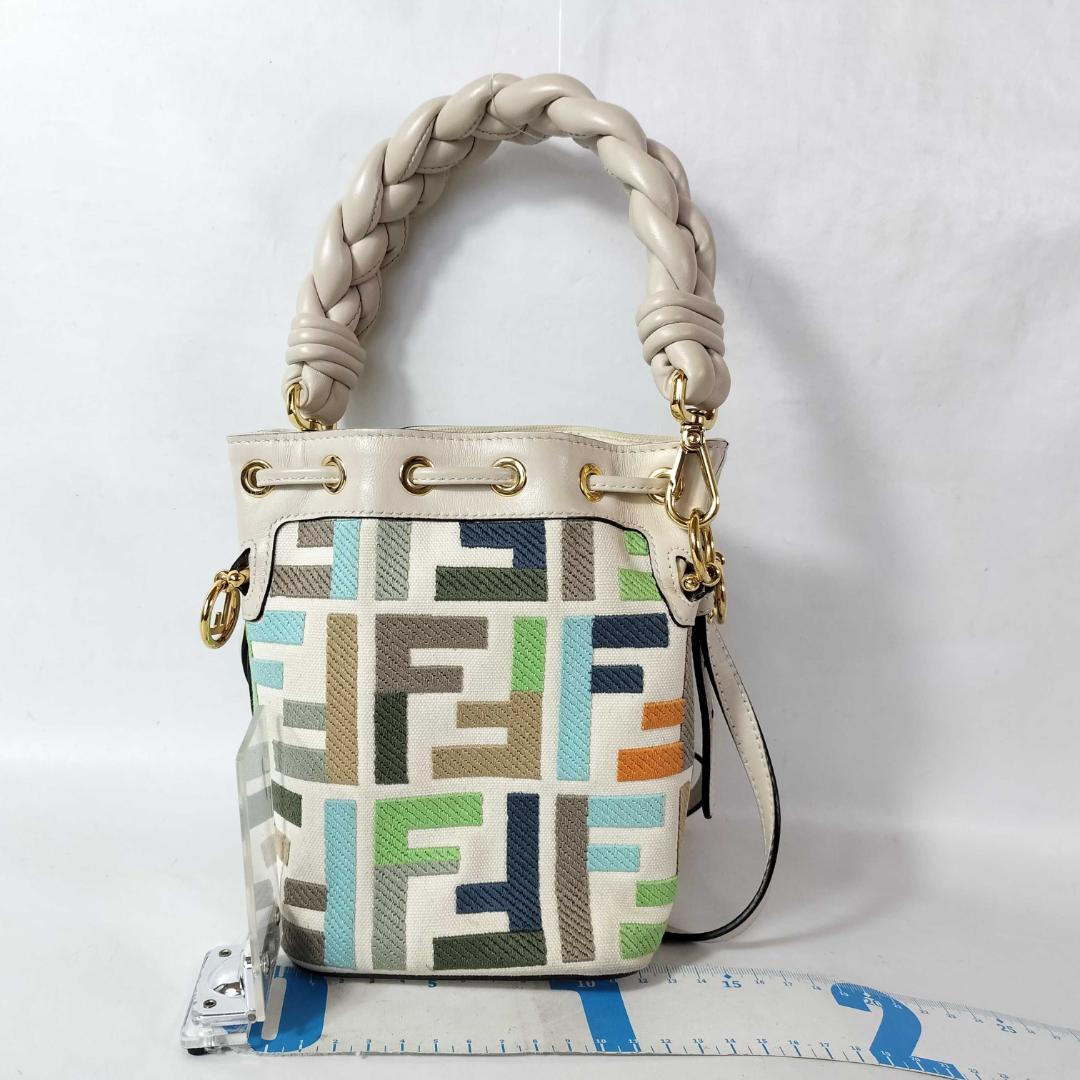 Fendi Montresor Zucca Pattern 2-Way Bucket Bag — view 2