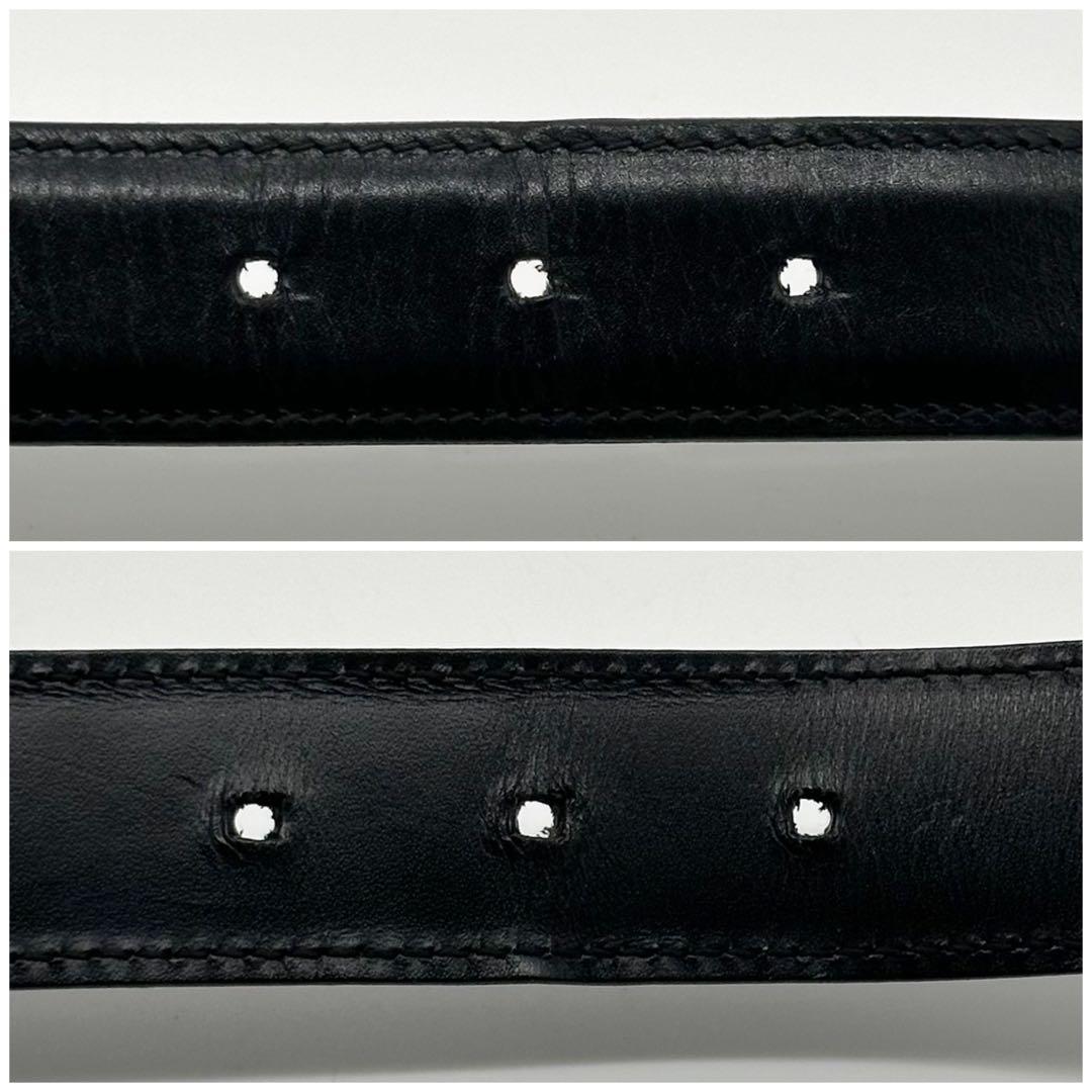 Gucci Era Belt Leather Black Vintage — view 6