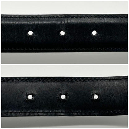 Gucci Era Belt Leather Black Vintage — view 6