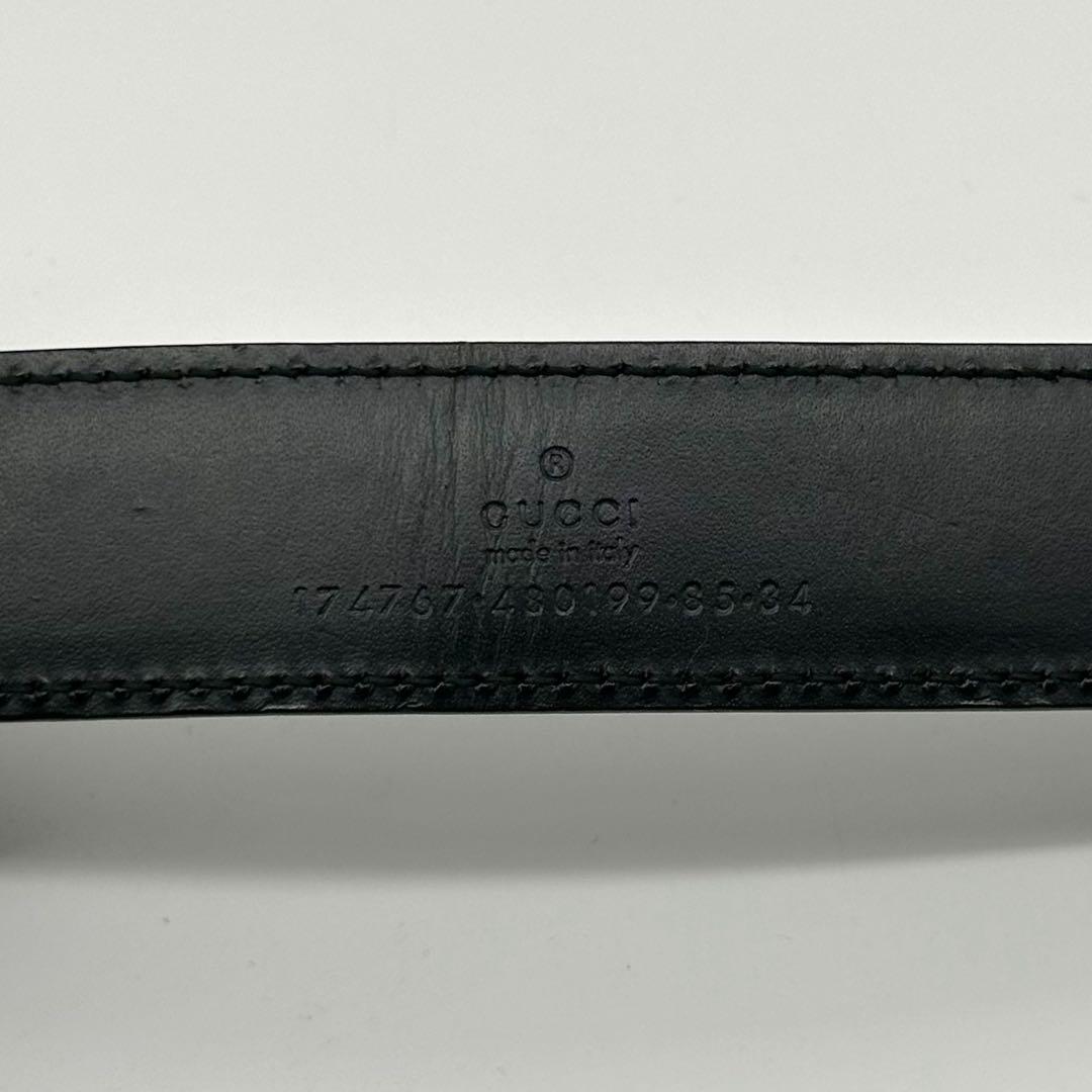 Gucci Era Belt Leather Black Vintage — view 8