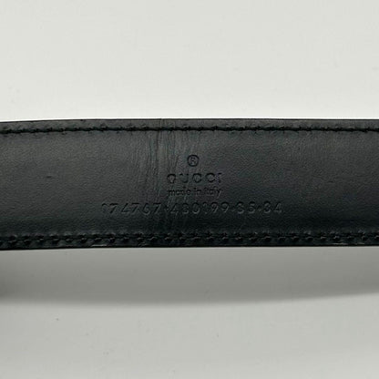 Gucci Era Belt Leather Black Vintage — view 8