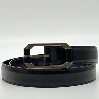 Gucci Era Belt Leather Black Vintage — view 9