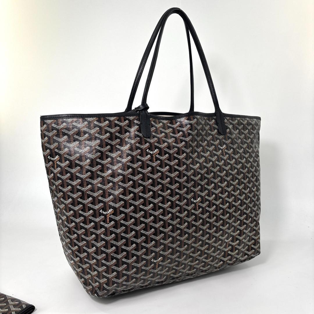 Goyard Super Saint Louis GM Tote Bag Black — view 3