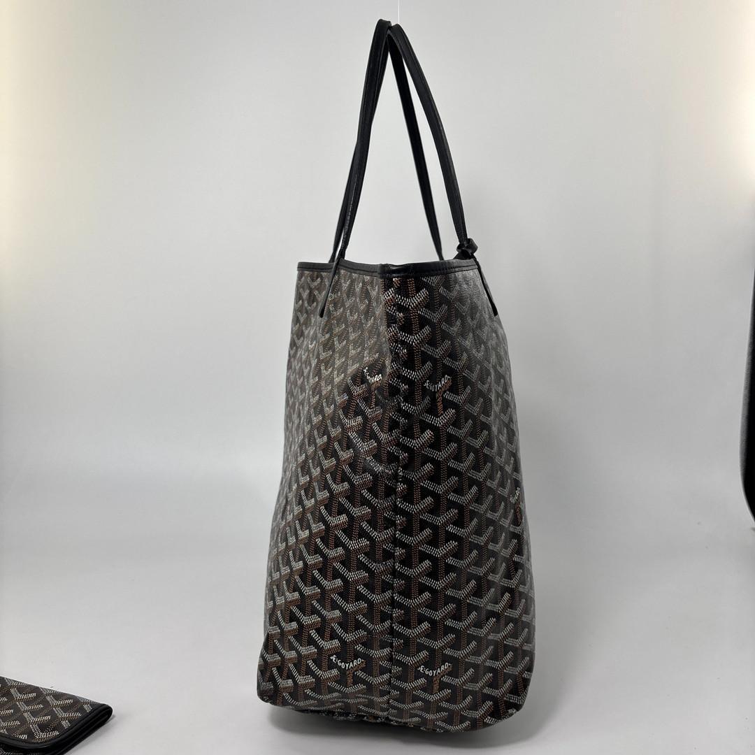 Goyard Super Saint Louis GM Tote Bag Black — view 4
