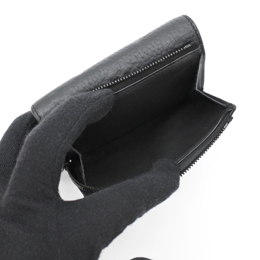 Louis Vuitton Portefeuille Pilot Trifold Wallet Black Taurillon — view 5