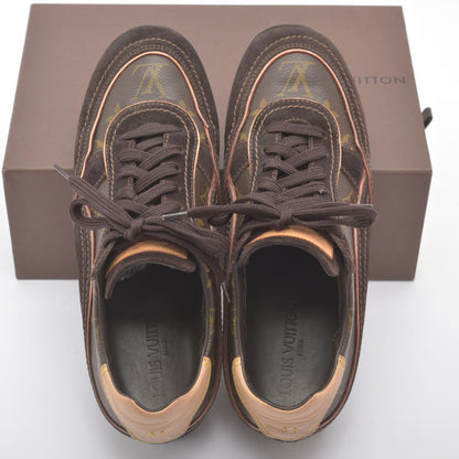 Louis Vuitton Monogram Sneakers 6 Suede Brown Box