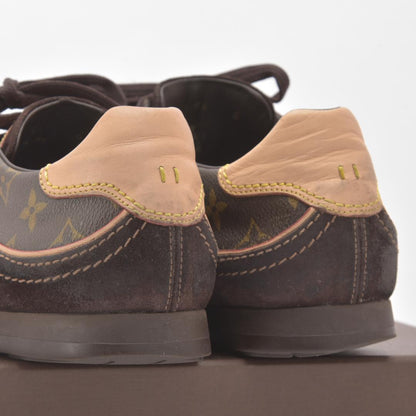 Louis Vuitton Monogram Sneakers 6 Suede Brown Box