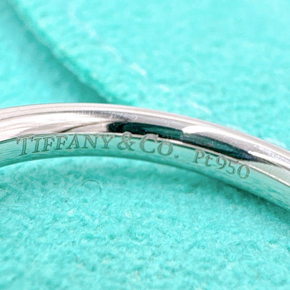 Tiffany & Co Curved Diamond Ring #10 In Platinum