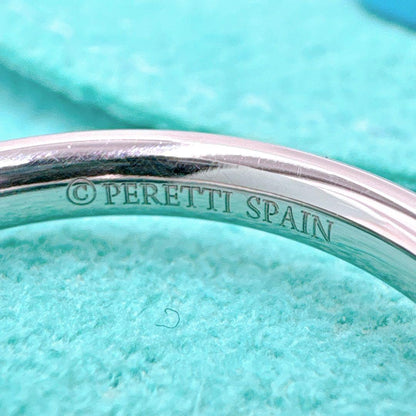 Tiffany & Co Curved Diamond Ring #10 In Platinum