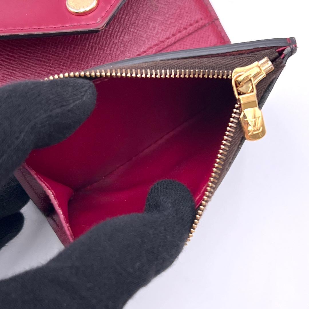 Louis Vuitton Monogram Portefeuille Zoe Trifold Wallet Fuchsia