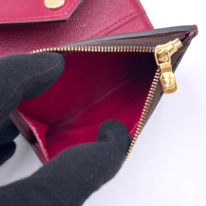 Louis Vuitton Monogram Portefeuille Zoe Trifold Wallet Fuchsia