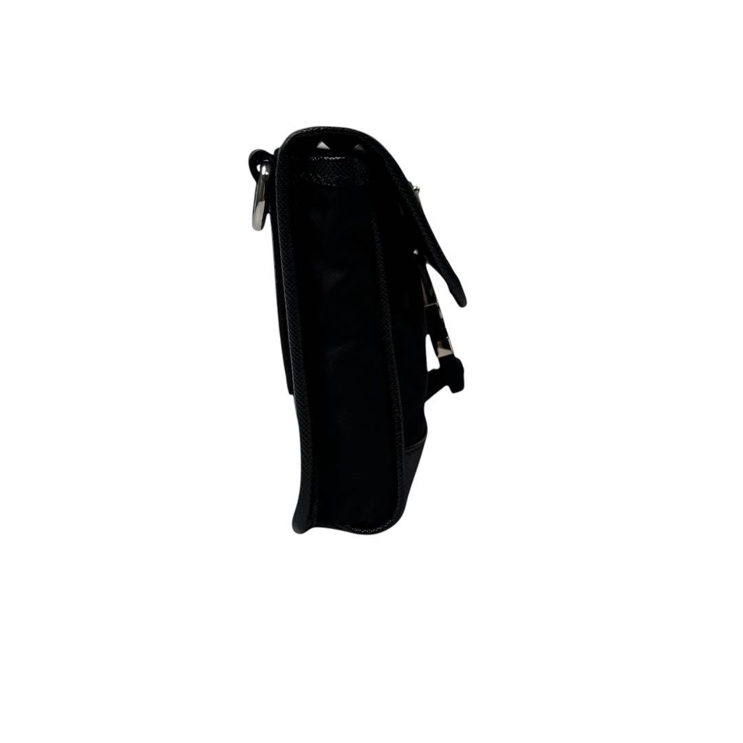 Prada Re-Nylon Saffiano Leather Mini Shoulder Bag — view 6