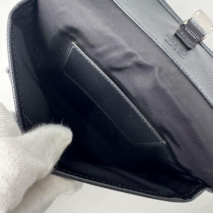 Prada Re-Nylon Saffiano Leather Mini Shoulder Bag — view 7